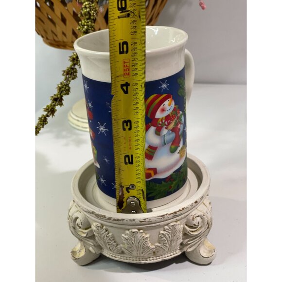 Royal Norfolk Snowman Holiday Mug 16 Oz Ceramic Dishwasher & Microwave Safe - Picture 6 of 6